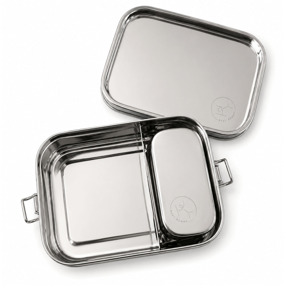 100% Stainless Steel Leakproof Lunch Box with Inner Snack box and Divider