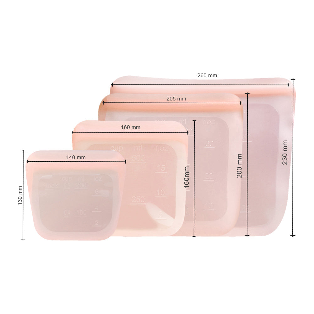 Purifyou Reusable Silicone Snack Bags