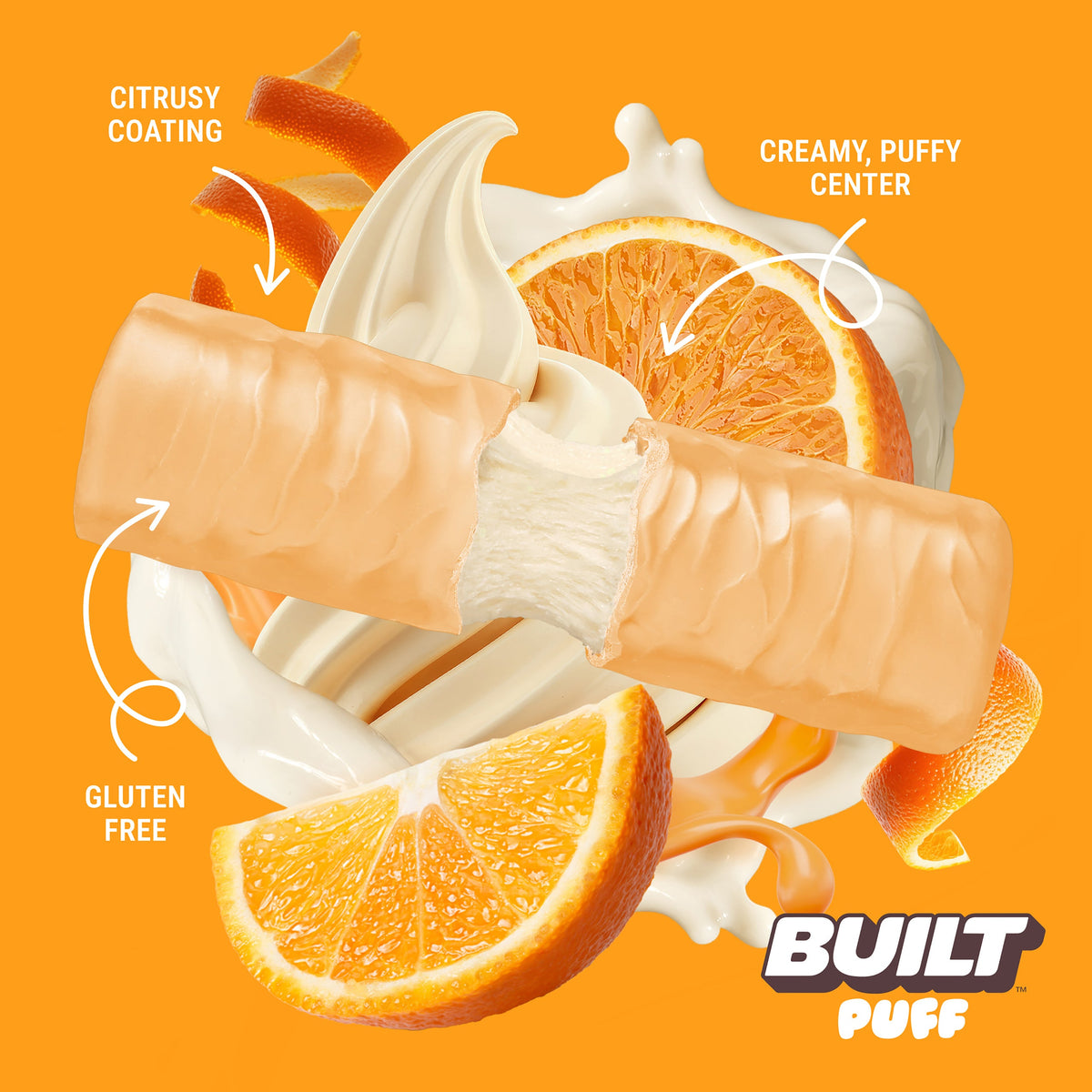 Orange Cream Pop Puff