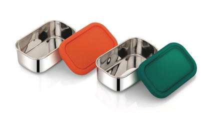 Stainless Steel Snack Containers (Set of 2)