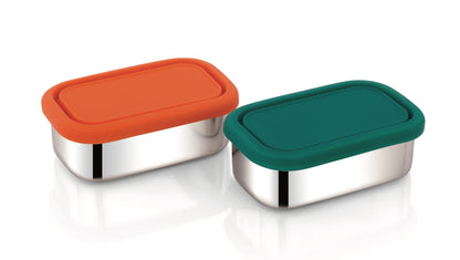 Stainless Steel Snack Containers (Set of 2)
