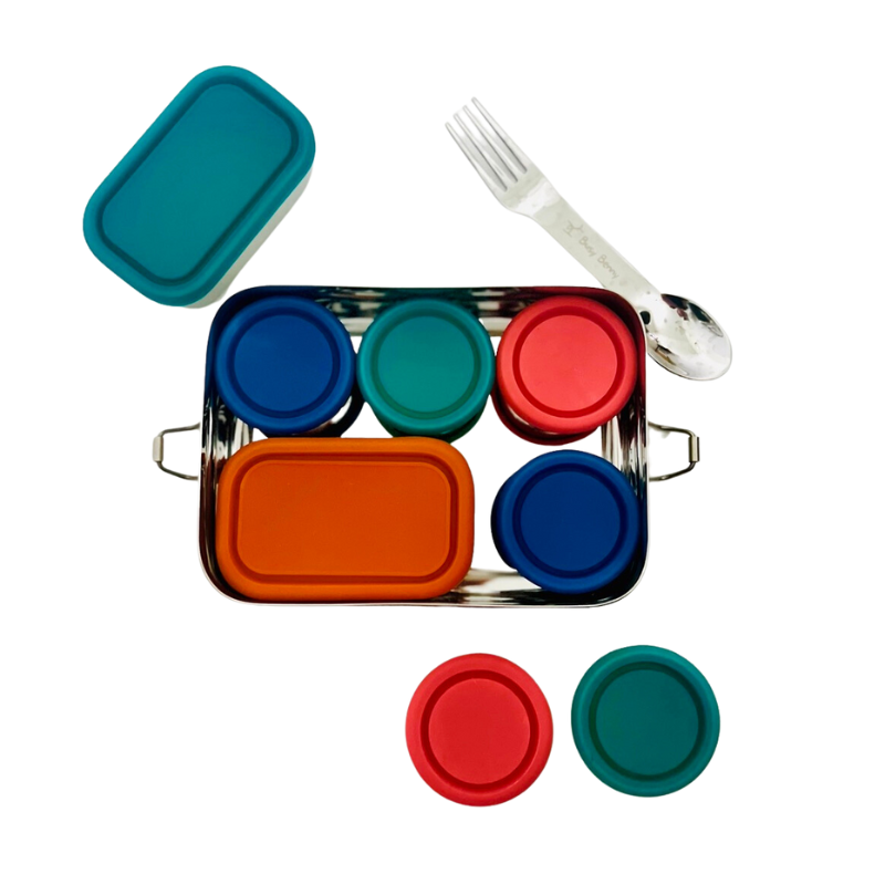 Stainless Steel Snack Containers (Set of 2)