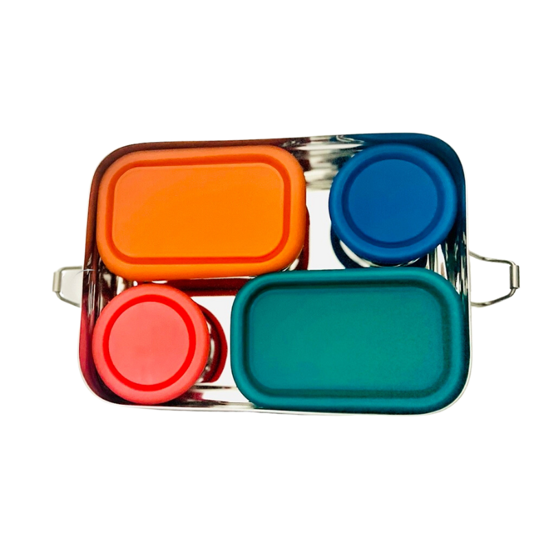 Stainless Steel Snack Containers (Set of 2)