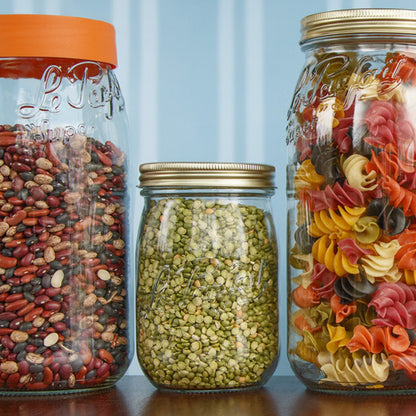 Le Parfait French Glass Screw Top Jars