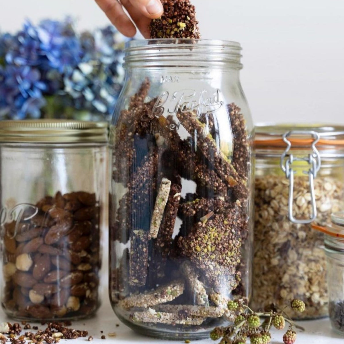 Le Parfait French Glass Screw Top Jars