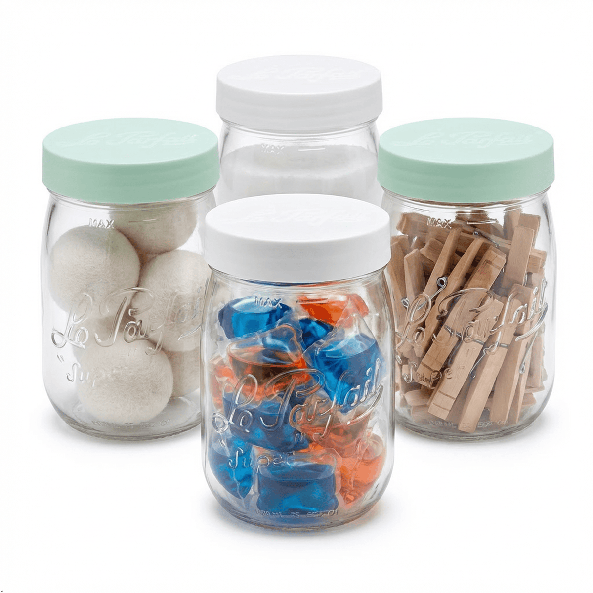 Le Parfait French Glass Screw Top Jars