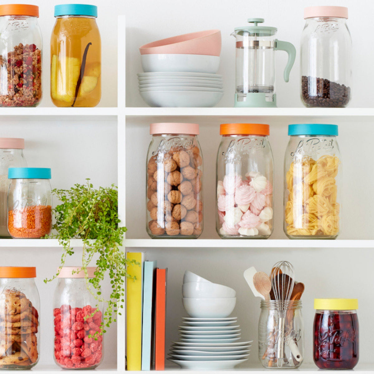 Le Parfait French Glass Screw Top Jars