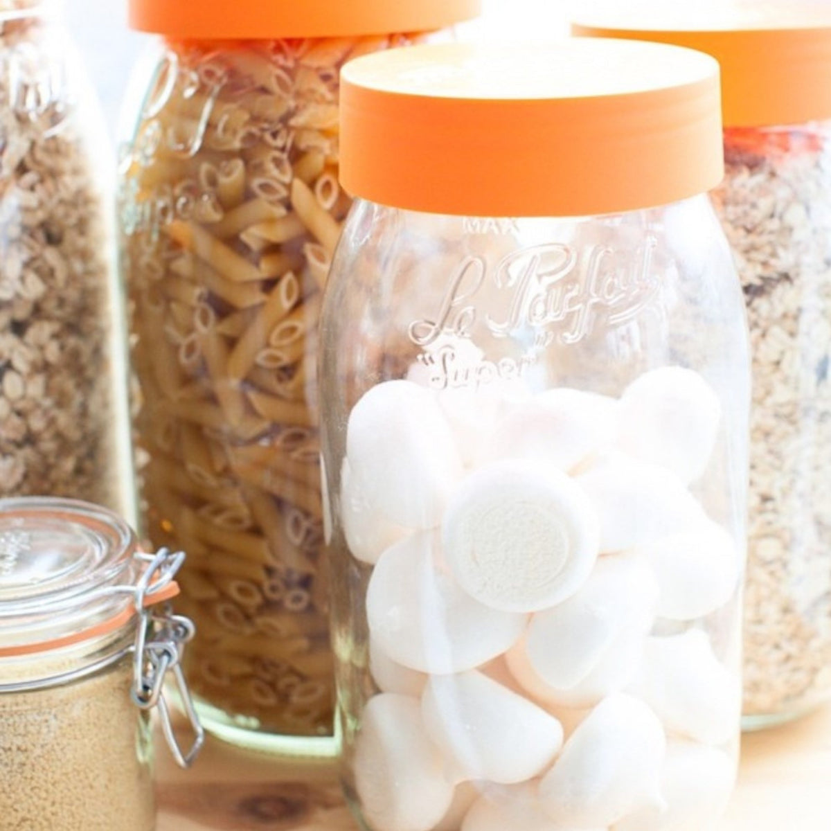 Le Parfait French Glass Screw Top Jars