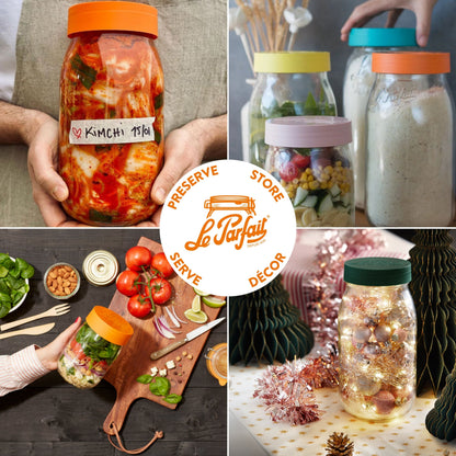 Le Parfait French Glass Screw Top Jars