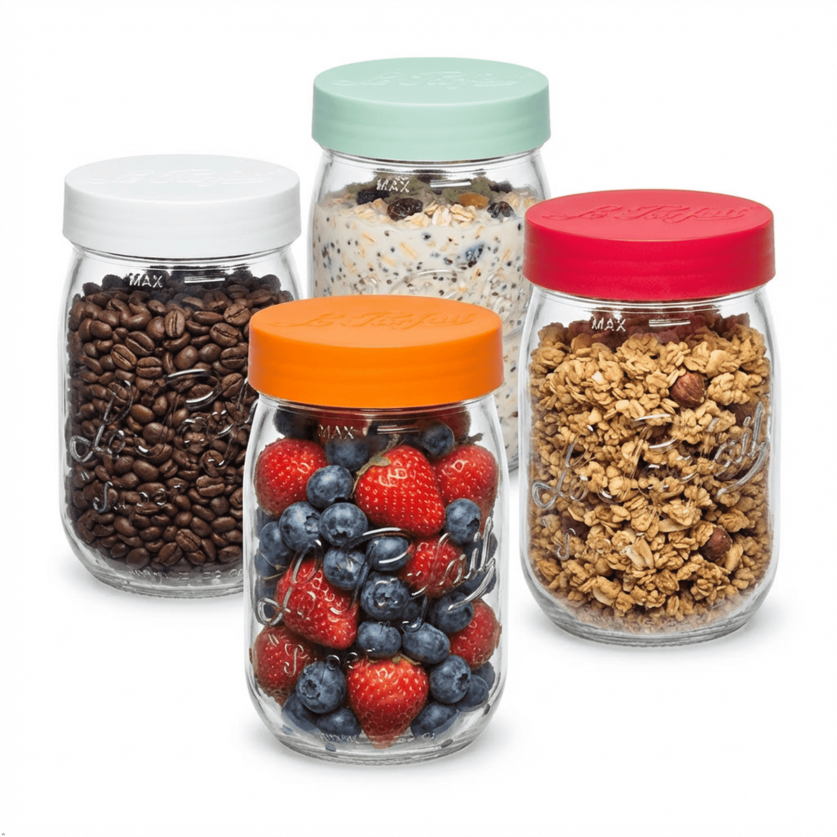 Le Parfait French Glass Screw Top Jars