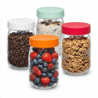 Le Parfait French Glass Screw Top Jars
