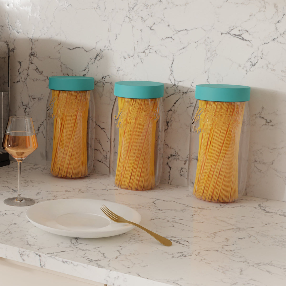 Le Parfait French Glass Screw Top Jars